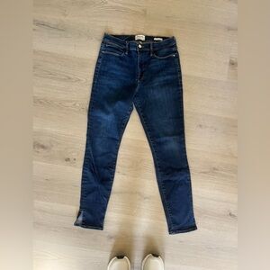 Frame - Le High Skinny Crop - Size 31 - Dark Wash